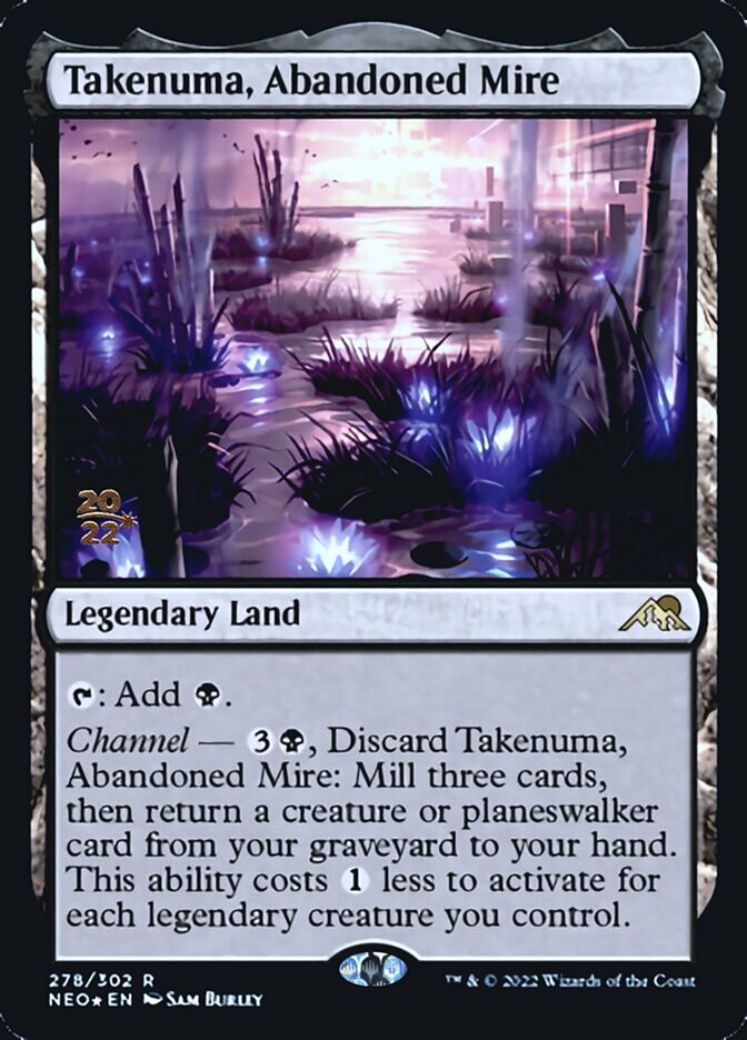 Takenuma, Abandoned Mire [Kamigawa: Neon Dynasty Prerelease Promos] | Anubis Games and Hobby