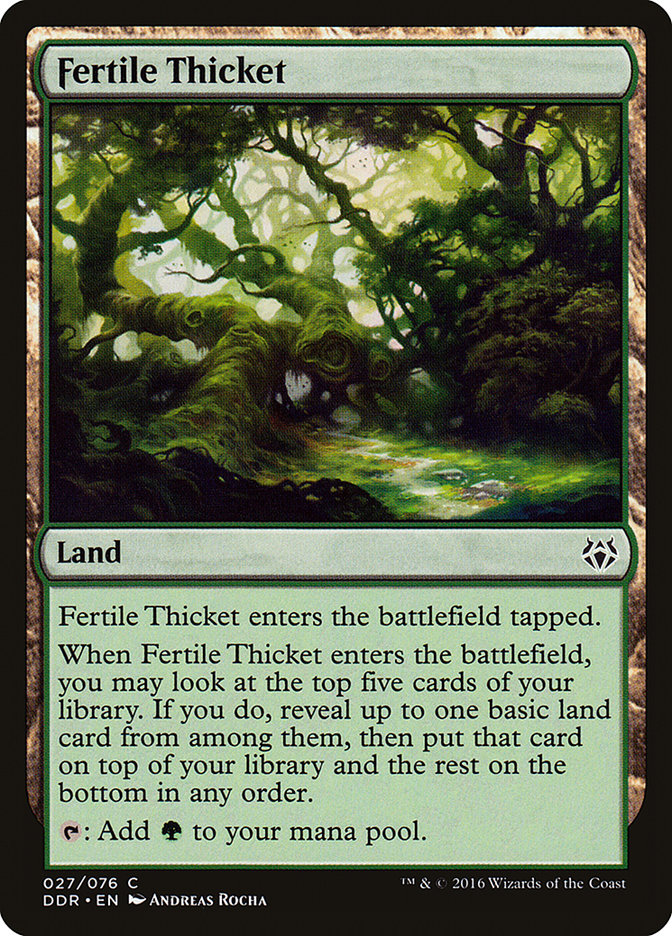 Fertile Thicket [Duel Decks: Nissa vs. Ob Nixilis] | Anubis Games and Hobby