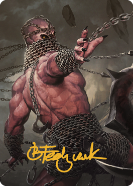 Chain Devil Art Card (Gold-Stamped Signature) [Commander Legends: Battle for Baldur's Gate Art Series] | Anubis Games and Hobby