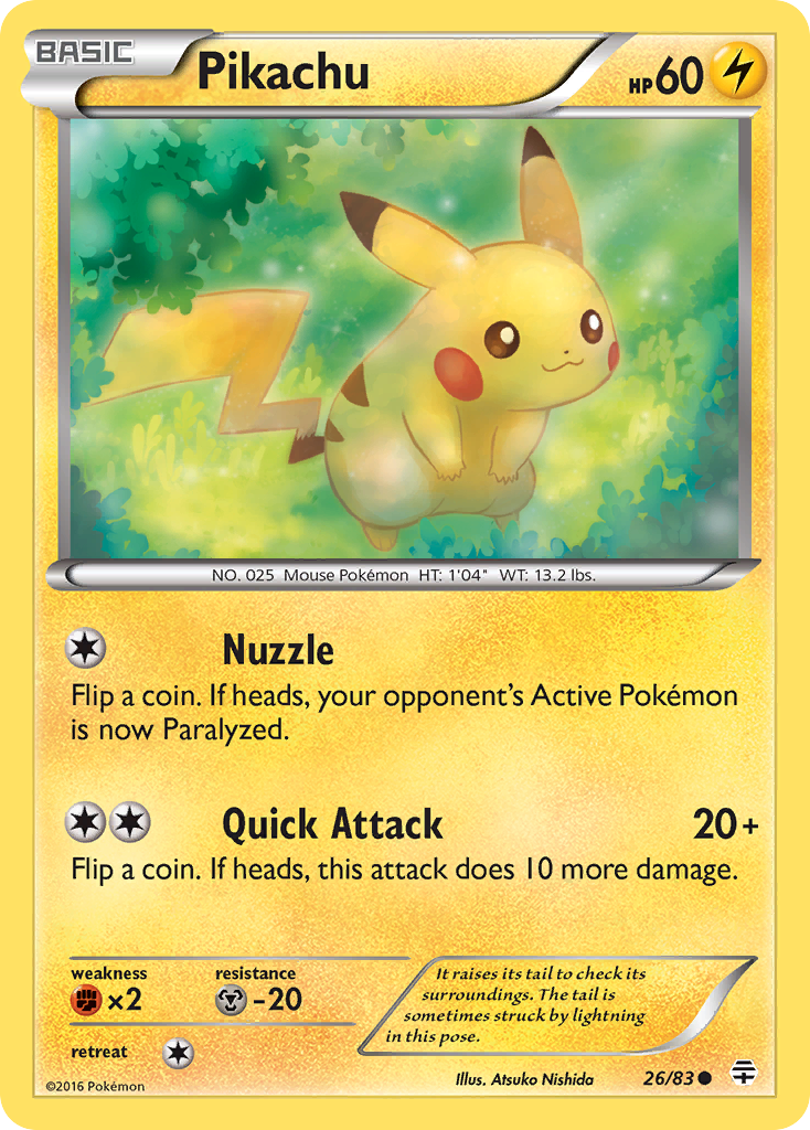Pikachu (26/83) [XY: Generations] | Anubis Games and Hobby