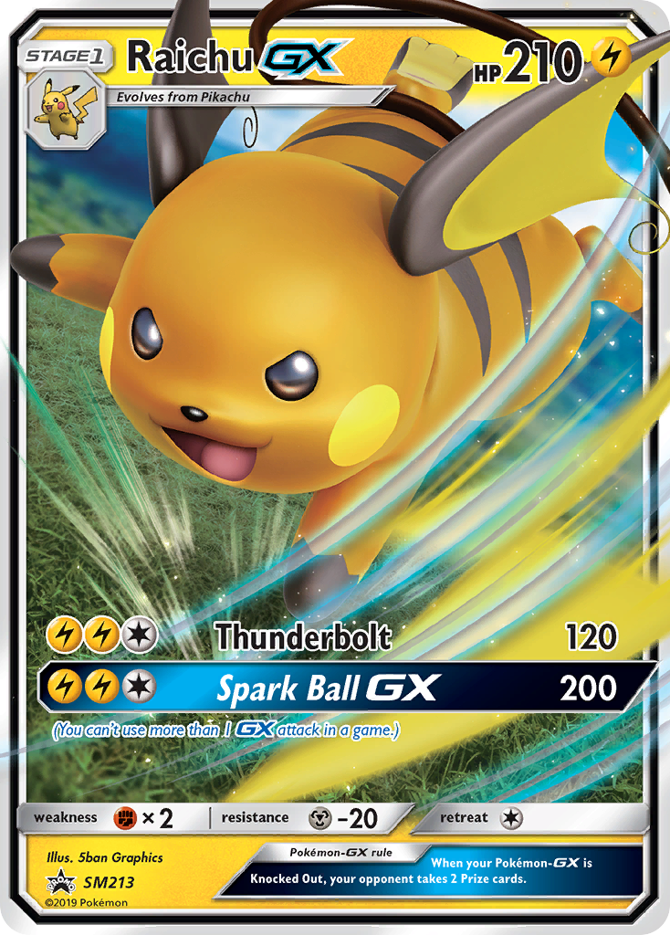 Raichu GX (SM213) [Sun & Moon: Black Star Promos] | Anubis Games and Hobby