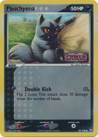 Poochyena (58/108) (Stamped) [EX: Power Keepers] | Anubis Games and Hobby