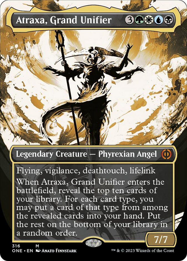 Atraxa, Grand Unifier (Borderless Ichor) [Phyrexia: All Will Be One] | Anubis Games and Hobby
