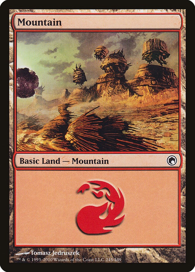 Mountain (245) [Scars of Mirrodin] | Anubis Games and Hobby