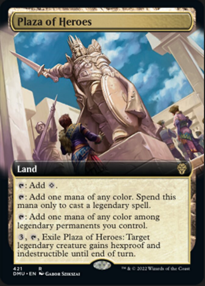 Plaza of Heroes (Extended Art) [Dominaria United] | Anubis Games and Hobby