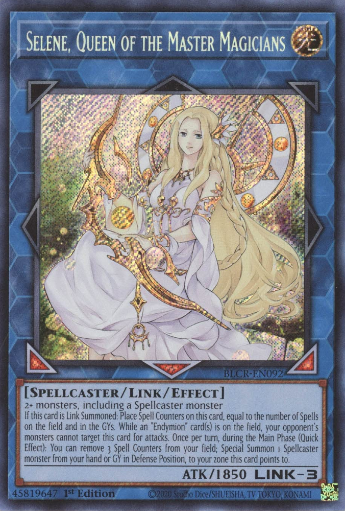 Selene, Queen of the Master Magicians [BLCR-EN092] Secret Rare | Anubis Games and Hobby