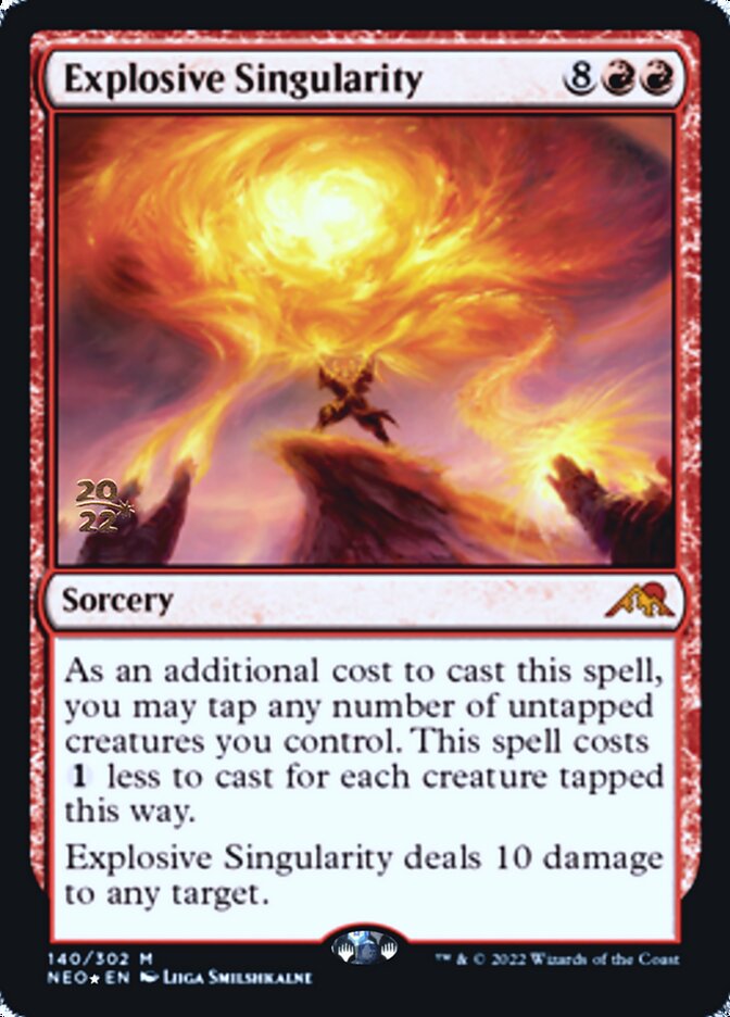 Explosive Singularity [Kamigawa: Neon Dynasty Prerelease Promos] | Anubis Games and Hobby