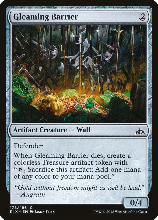 Gleaming Barrier [Rivals of Ixalan] | Anubis Games and Hobby