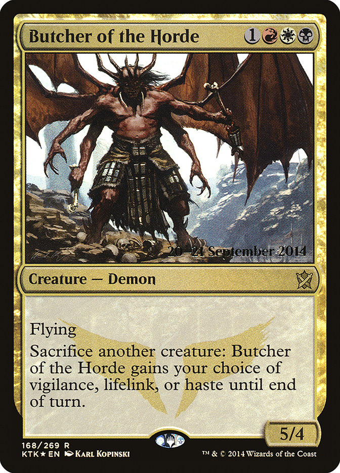 Butcher of the Horde [Khans of Tarkir Prerelease Promos] | Anubis Games and Hobby