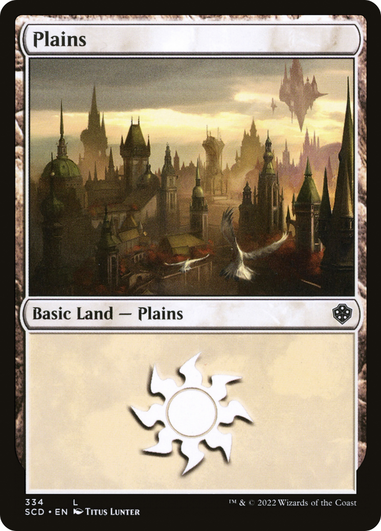 Plains (334) [Starter Commander Decks] | Anubis Games and Hobby