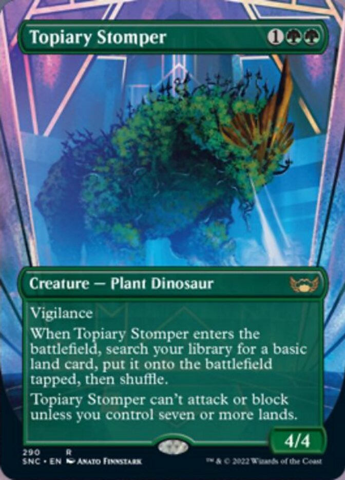 Topiary Stomper (Borderless Alternate Art) [Streets of New Capenna] | Anubis Games and Hobby