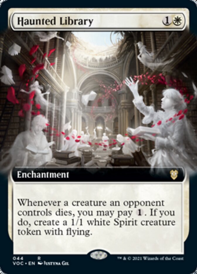 Haunted Library (Extended Art) [Innistrad: Crimson Vow Commander] | Anubis Games and Hobby