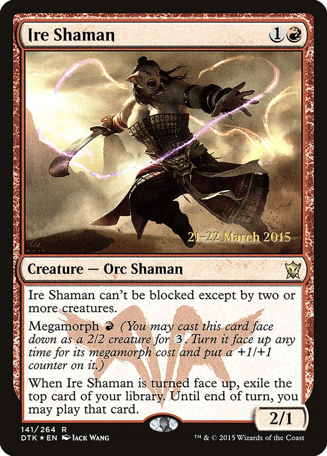 Ire Shaman [Dragons of Tarkir Prerelease Promos] | Anubis Games and Hobby