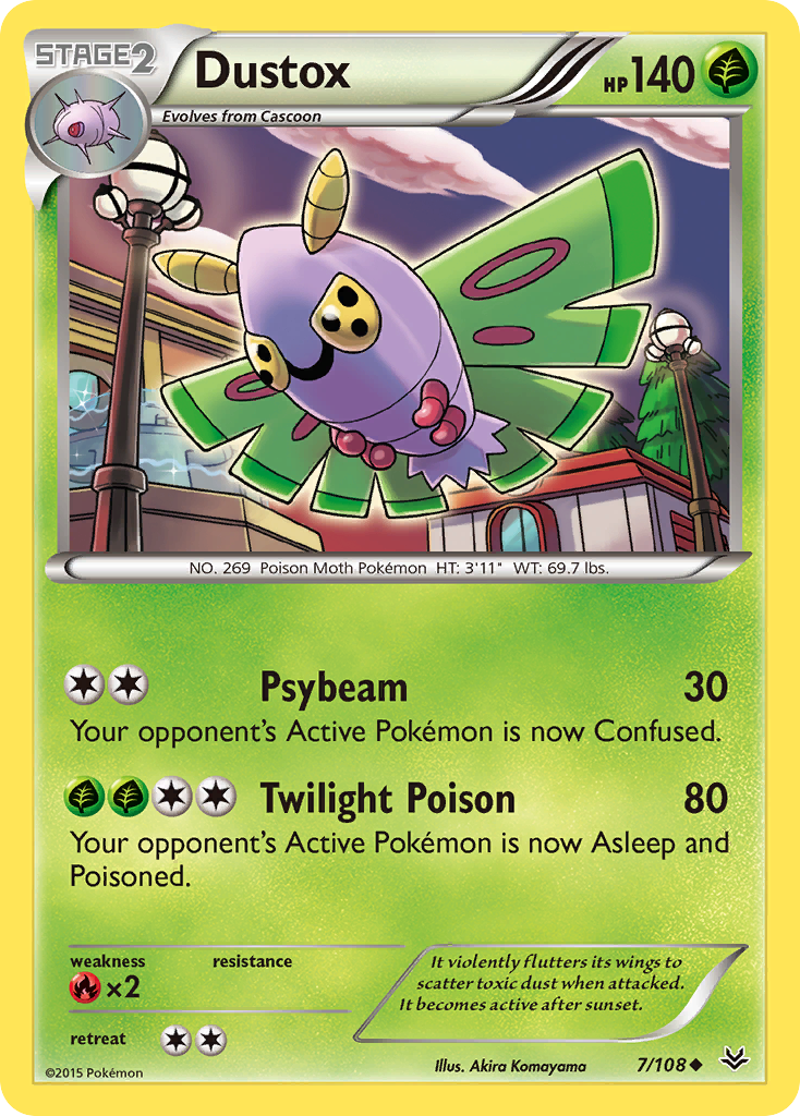 Dustox (7/108) [XY: Roaring Skies] | Anubis Games and Hobby