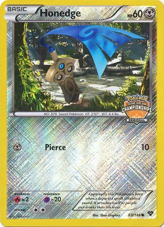 Honedge (83/146) (Regional Championship Promo) [XY: Base Set] | Anubis Games and Hobby