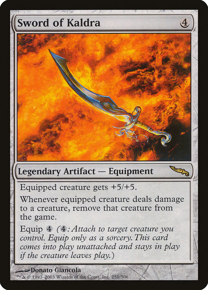 Sword of Kaldra [Mirrodin] | Anubis Games and Hobby