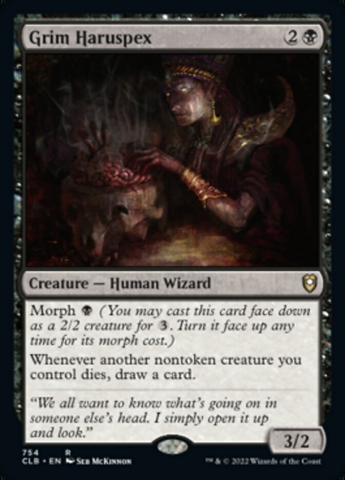 Grim Haruspex [Commander Legends: Battle for Baldur's Gate] | Anubis Games and Hobby