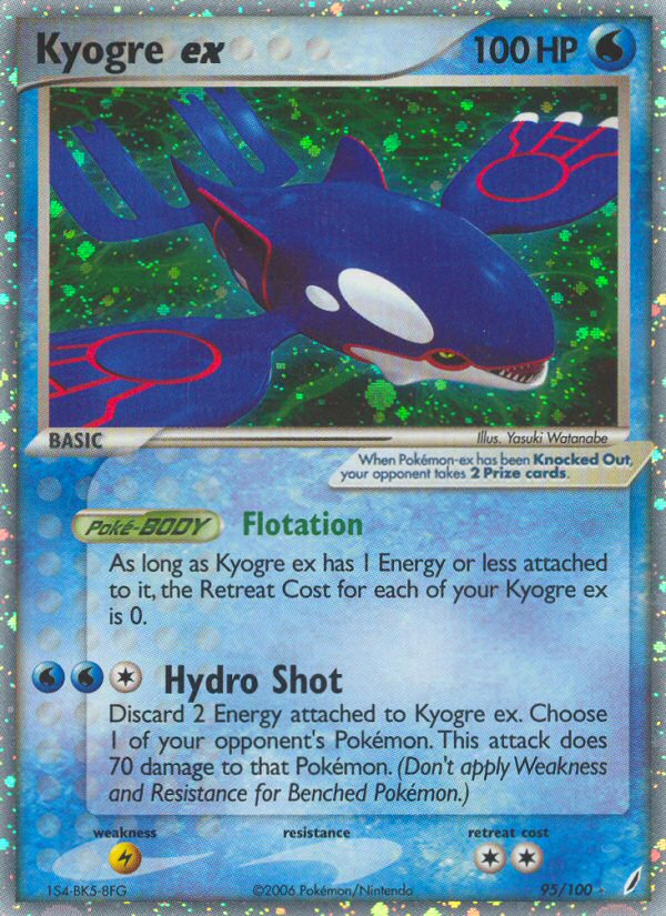 Kyogre ex (95/100) [EX: Crystal Guardians] | Anubis Games and Hobby