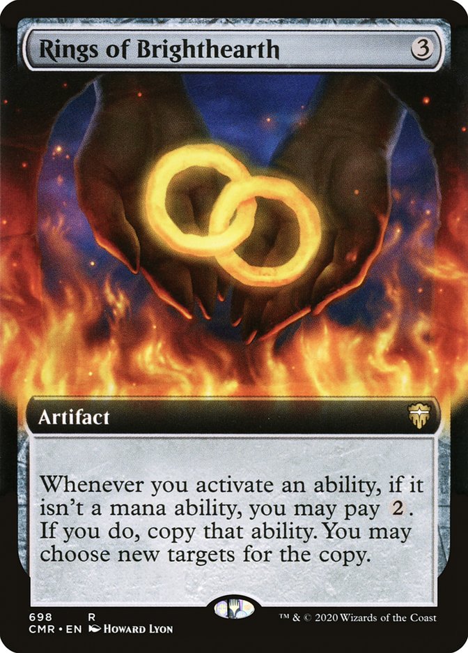 Rings of Brighthearth (Extended Art) [Commander Legends] | Anubis Games and Hobby