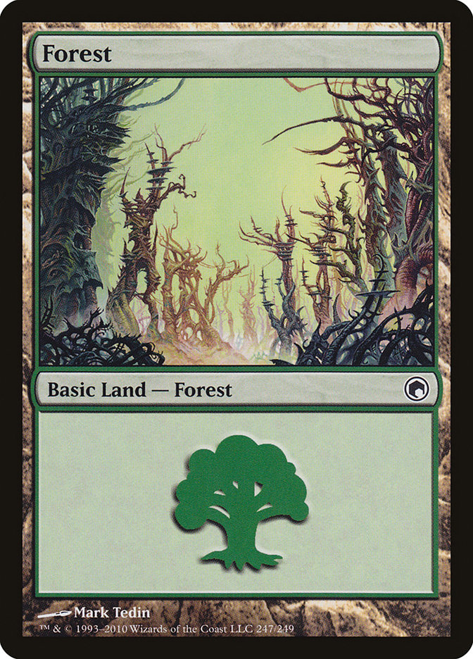 Forest (247) [Scars of Mirrodin] | Anubis Games and Hobby