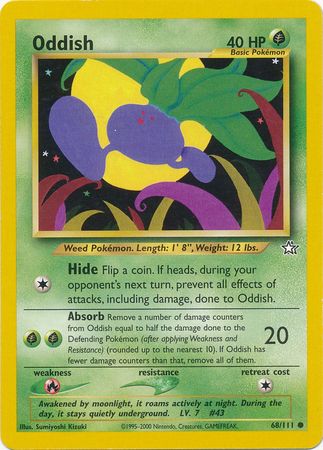 Oddish (68/111) [Neo Genesis Unlimited] | Anubis Games and Hobby