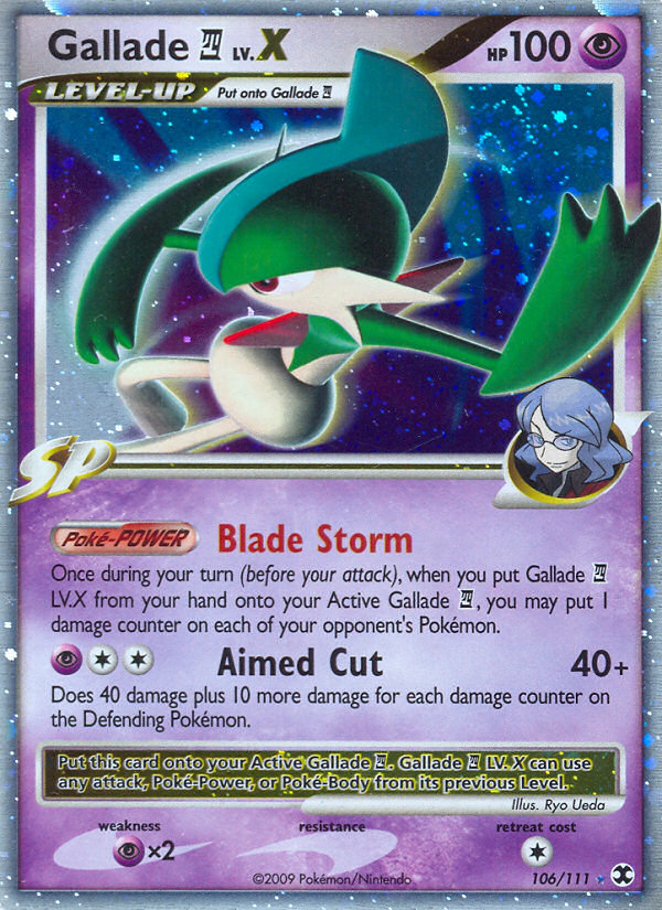 Gallade LV.X (106/111) [Platinum: Rising Rivals] | Anubis Games and Hobby