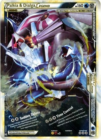 Palkia & Dialga LEGEND (101/102) (Jumbo Card) [HeartGold & SoulSilver: Triumphant] | Anubis Games and Hobby