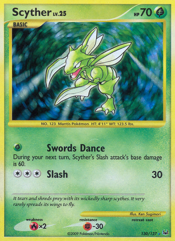 Scyther (130/127) [Platinum: Base Set] | Anubis Games and Hobby