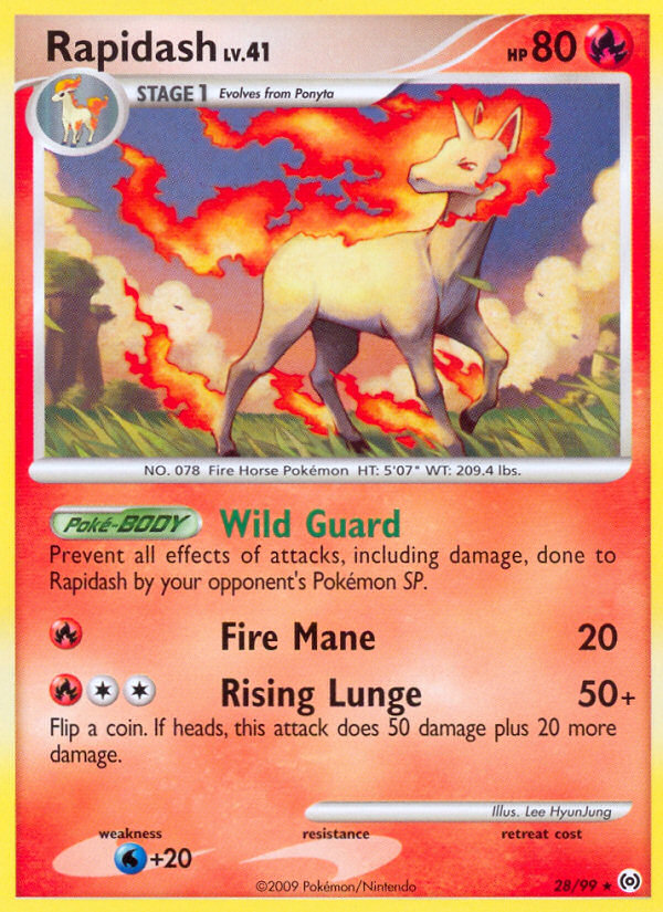 Rapidash (28/99) [Platinum: Arceus] | Anubis Games and Hobby