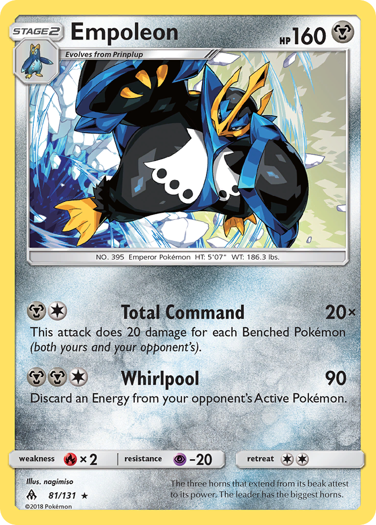 Empoleon (81/131) [Sun & Moon: Forbidden Light] | Anubis Games and Hobby