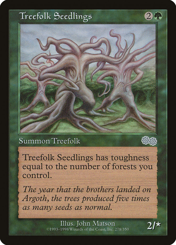 Treefolk Seedlings [Urza's Saga] | Anubis Games and Hobby
