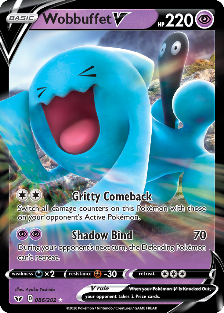 Wobbuffet V (086/202) [Sword & Shield: Base Set] | Anubis Games and Hobby