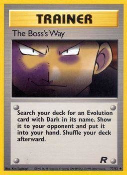 The Boss's Way (73/82) [Team Rocket Unlimited] | Anubis Games and Hobby