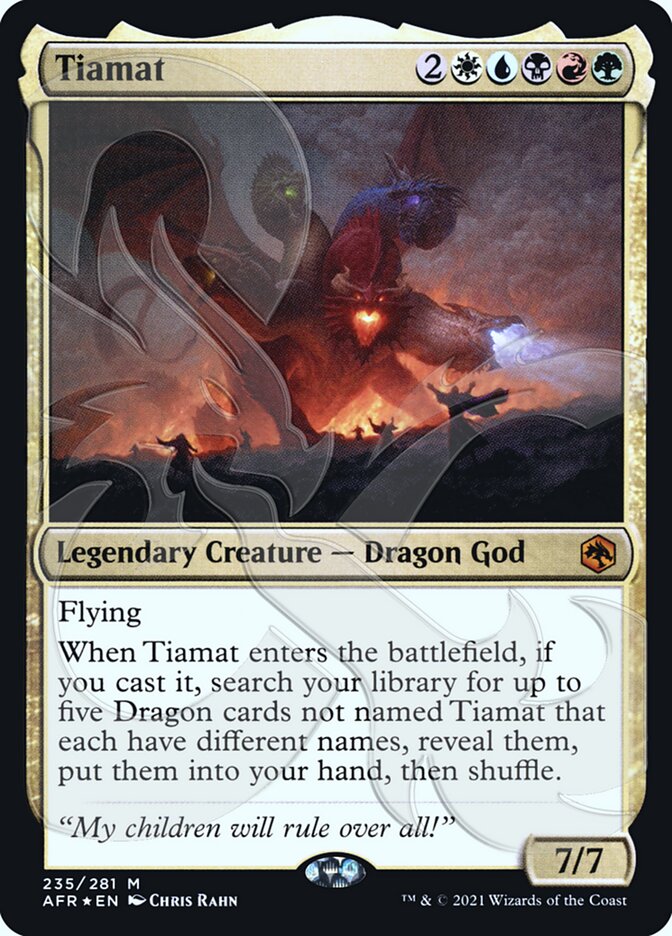 Tiamat (Ampersand Promo) [Dungeons & Dragons: Adventures in the Forgotten Realms Promos] | Anubis Games and Hobby