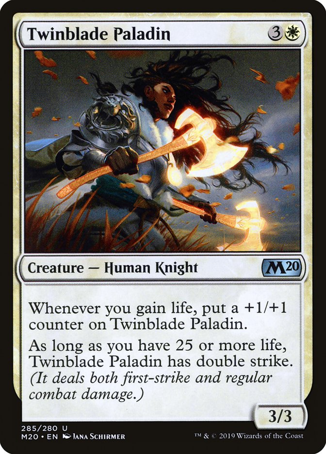 Twinblade Paladin [Core Set 2020] | Anubis Games and Hobby