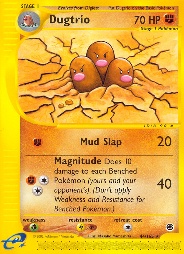 Dugtrio (44/165) [Expedition: Base Set] | Anubis Games and Hobby