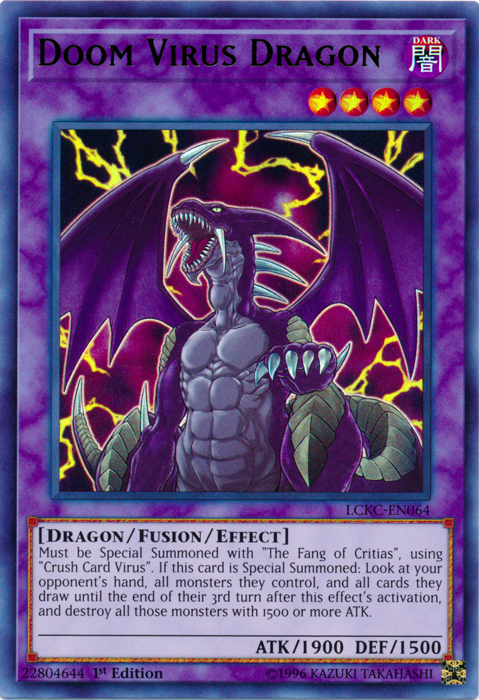 Doom Virus Dragon [LCKC-EN064] Ultra Rare | Anubis Games and Hobby