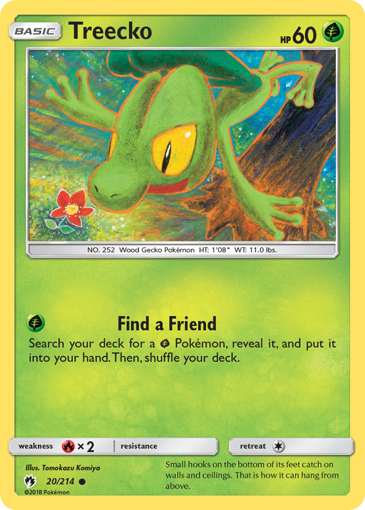 Treecko (20/214) [Sun & Moon: Lost Thunder] | Anubis Games and Hobby