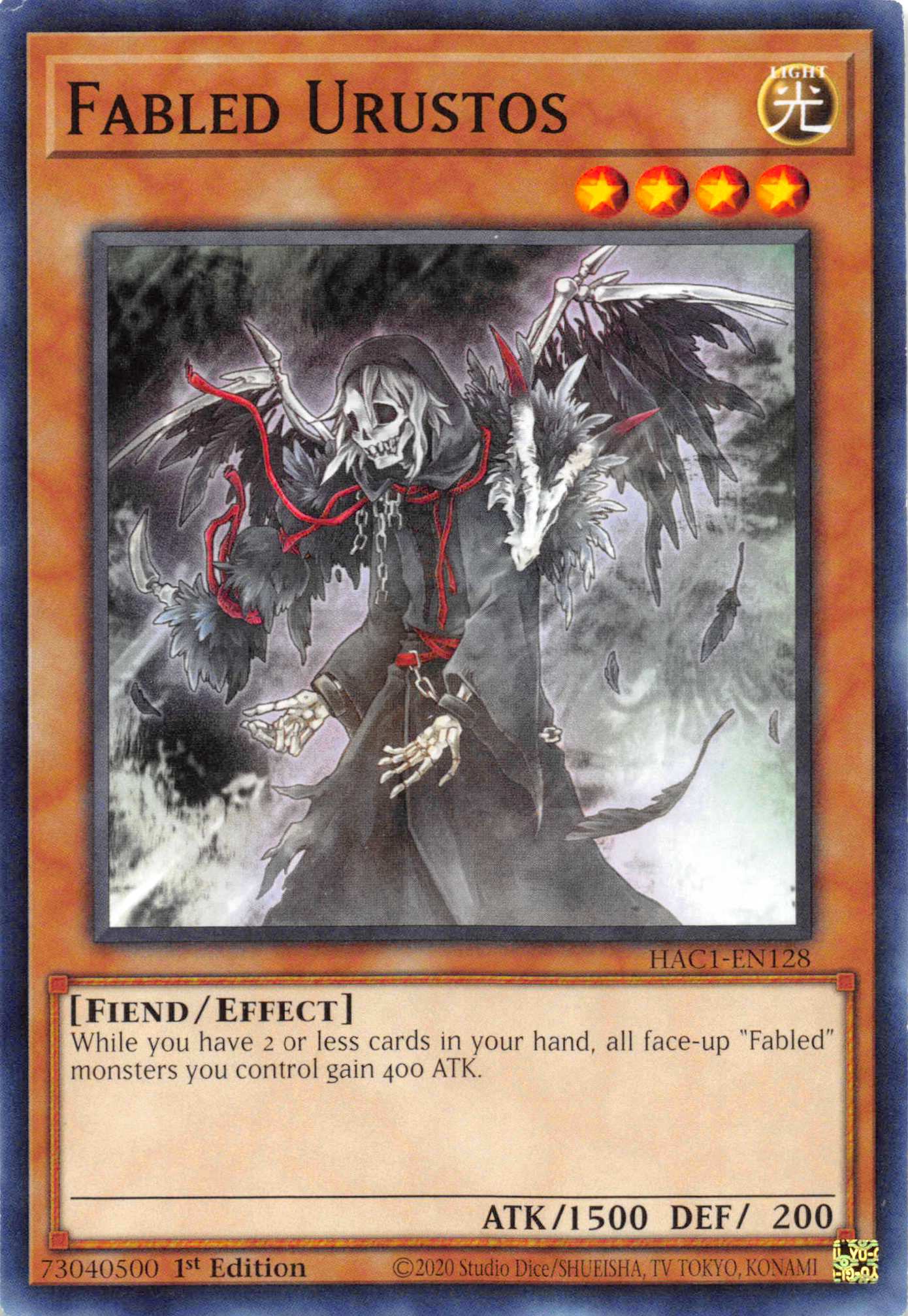 Fabled Urustos (Duel Terminal) [HAC1-EN128] Parallel Rare | Anubis Games and Hobby