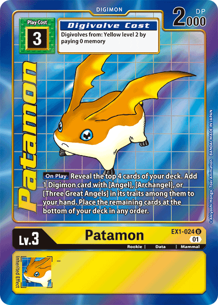 Patamon [EX1-024] (Alternate Art) [Classic Collection] | Anubis Games and Hobby