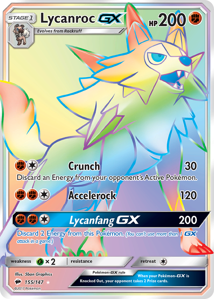 Lycanroc GX (155/147) [Sun & Moon: Burning Shadows] | Anubis Games and Hobby