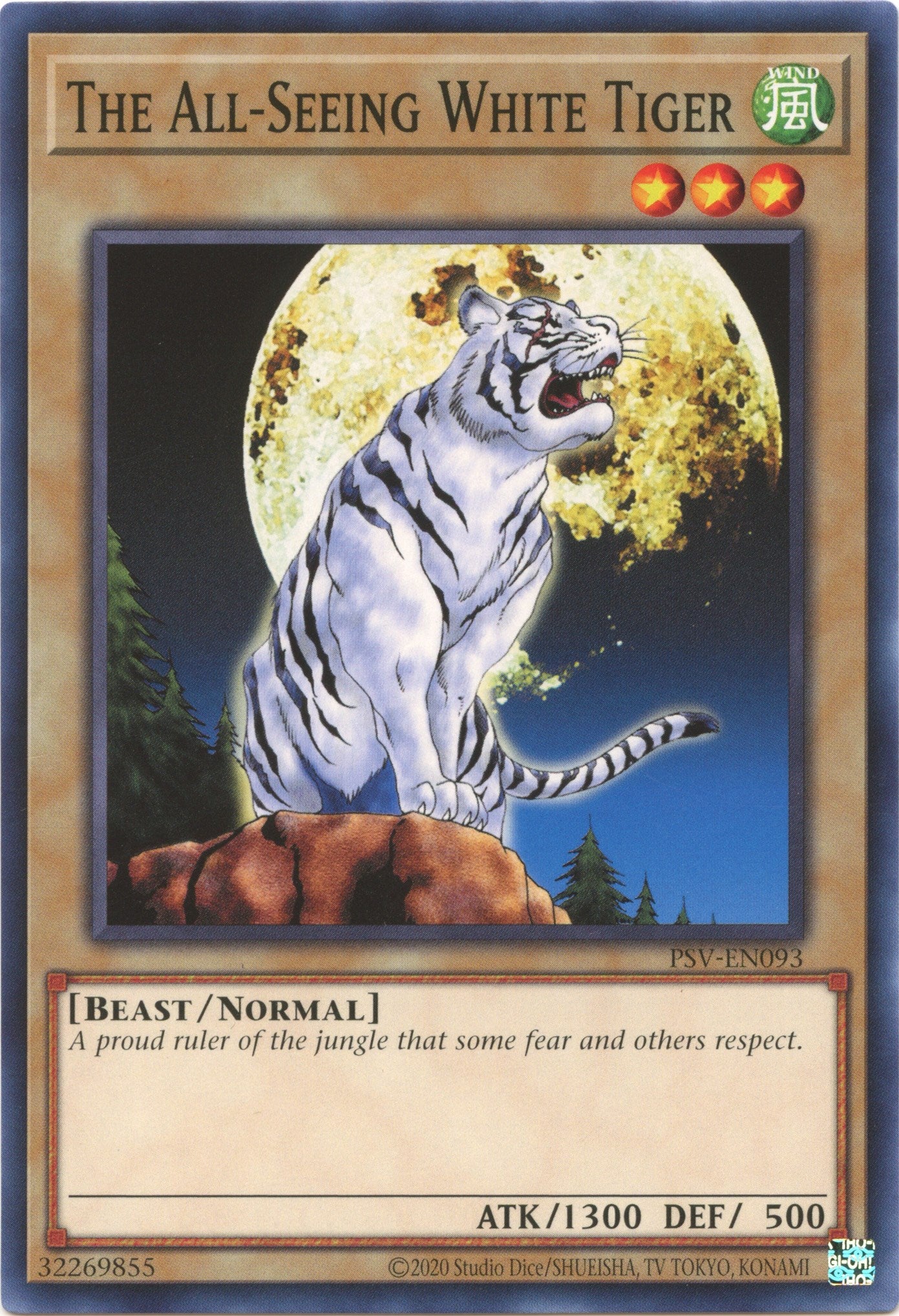 The All-Seeing White Tiger (25th Anniversary) [PSV-EN093] Common | Anubis Games and Hobby