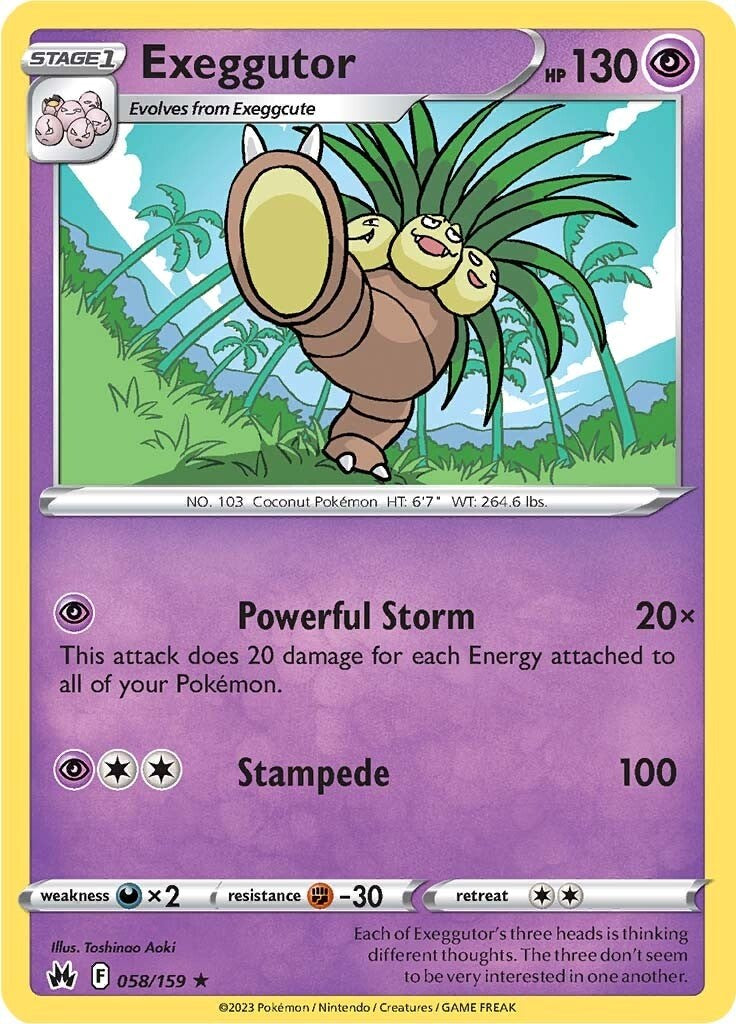 Exeggutor (058/159) [Sword & Shield: Crown Zenith] | Anubis Games and Hobby