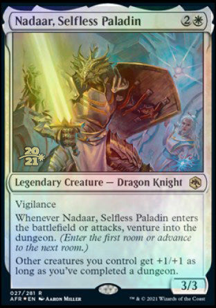 Nadaar, Selfless Paladin [Dungeons & Dragons: Adventures in the Forgotten Realms Prerelease Promos] | Anubis Games and Hobby