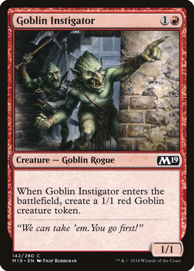 Goblin Instigator [Core Set 2019] | Anubis Games and Hobby