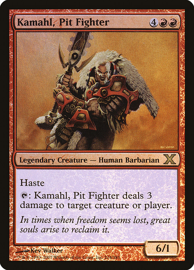 Kamahl, Pit Fighter (Premium Foil) [Tenth Edition] | Anubis Games and Hobby