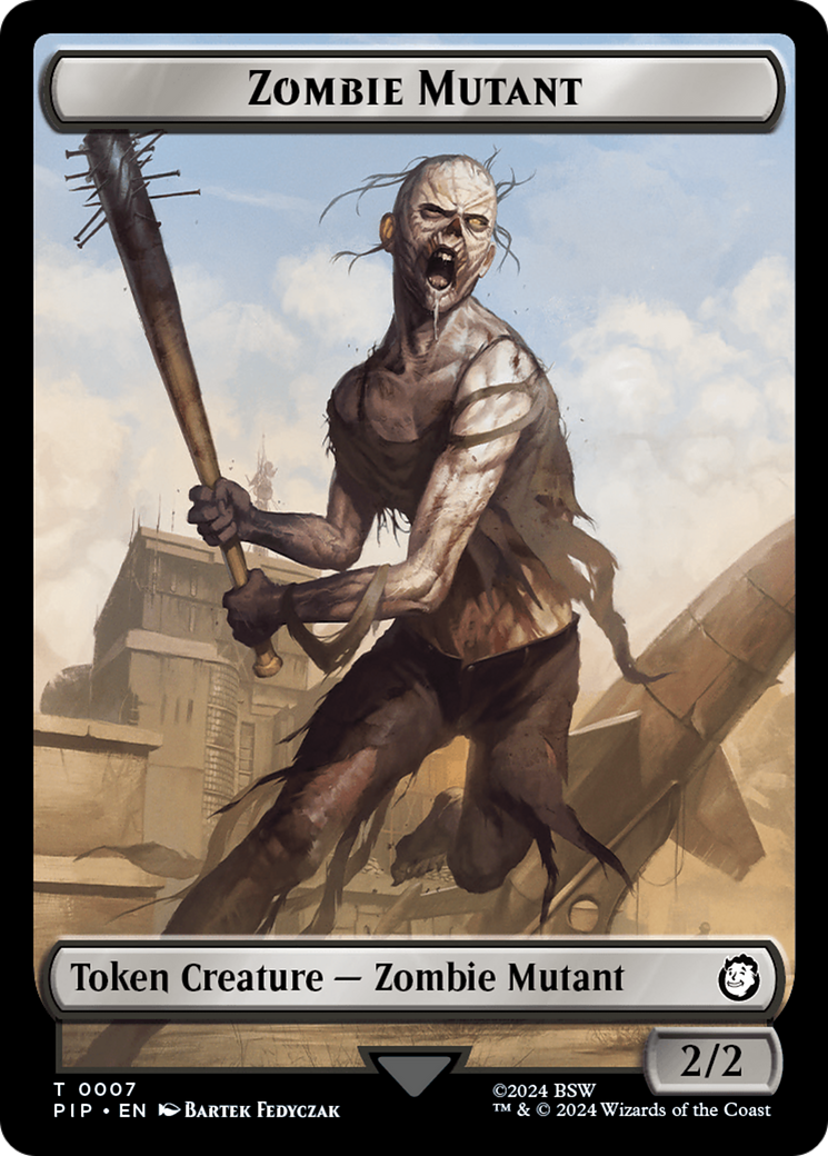 Zombie Mutant // Copy Double-Sided Token [Fallout Tokens] | Anubis Games and Hobby