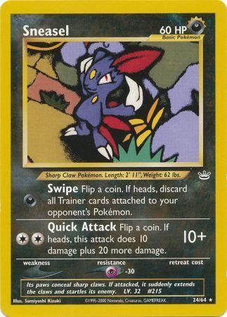 Sneasel (24/64) [Neo Revelation Unlimited] | Anubis Games and Hobby