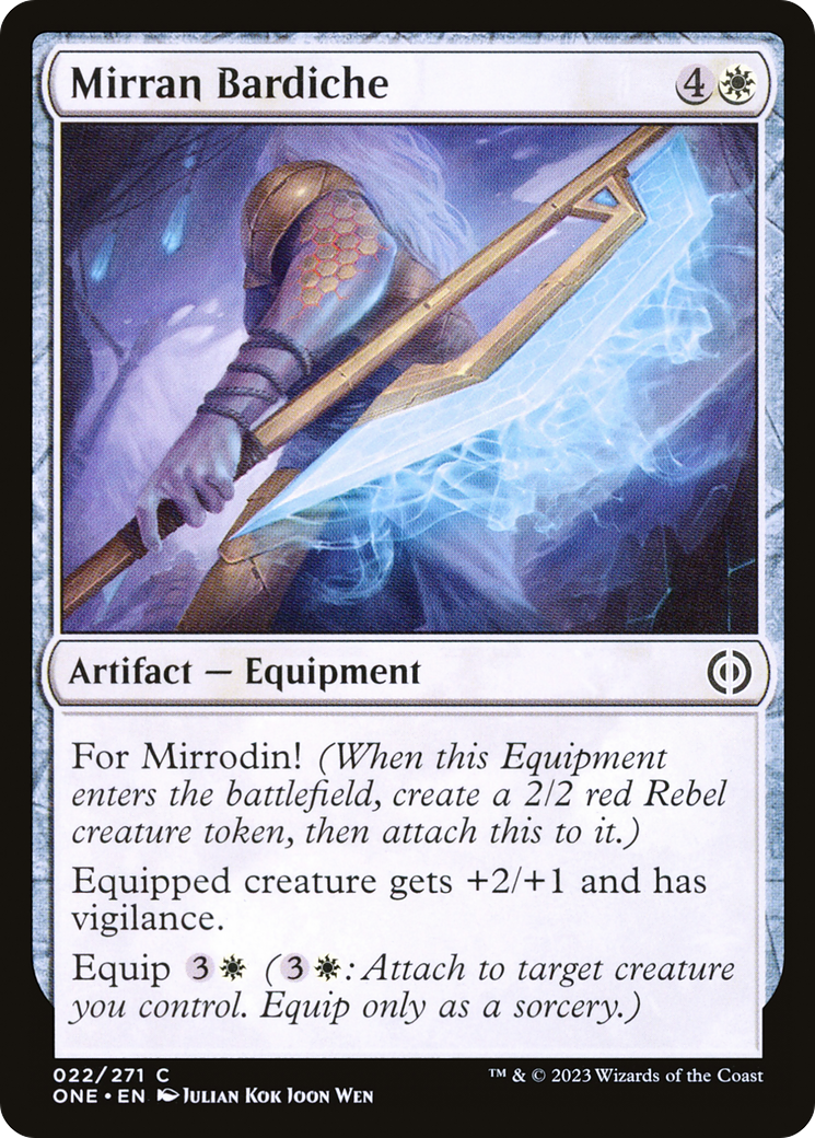 Mirran Bardiche [Phyrexia: All Will Be One] | Anubis Games and Hobby