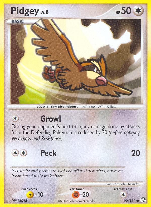 Pidgey (99/132) [Diamond & Pearl: Secret Wonders] | Anubis Games and Hobby